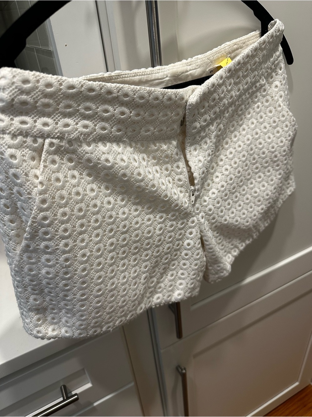 Club Monaco White Eyelet Shorts